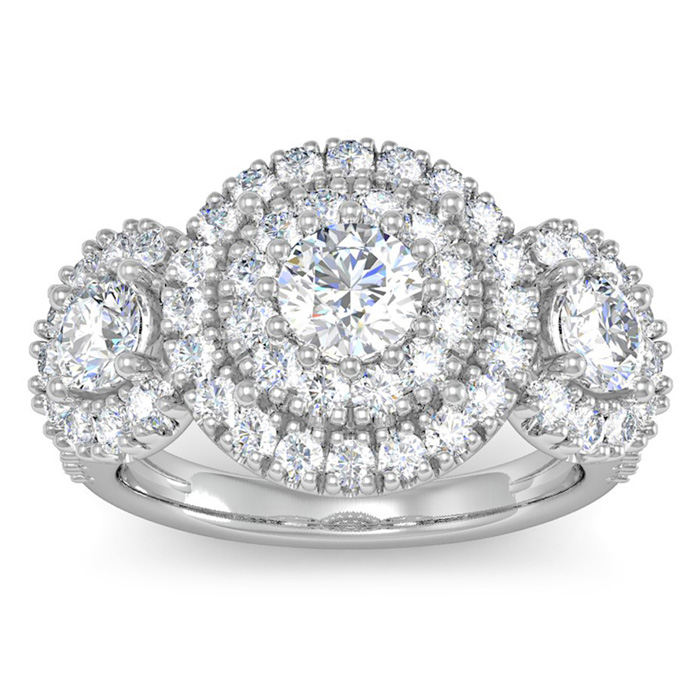 La Gigante The Hugest Ladies 2 Natural Diamond Carat Engagement Ring in SuperJeweler History