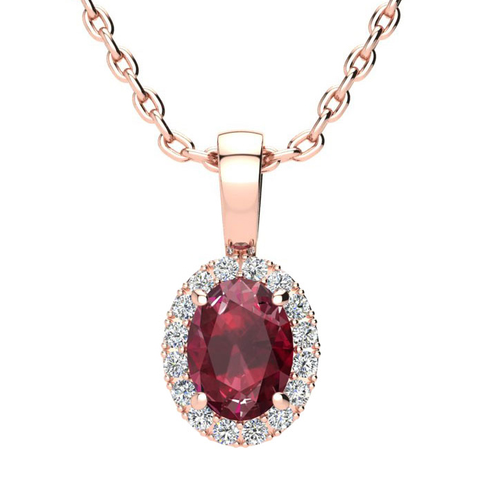 1 carat outlet ruby necklace