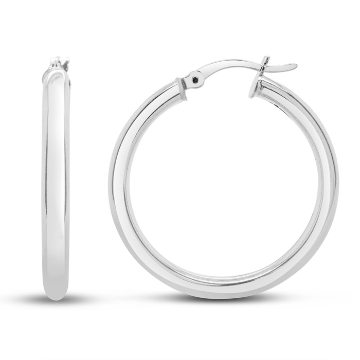 Pre-owned Louise Hoop Earrings Silver