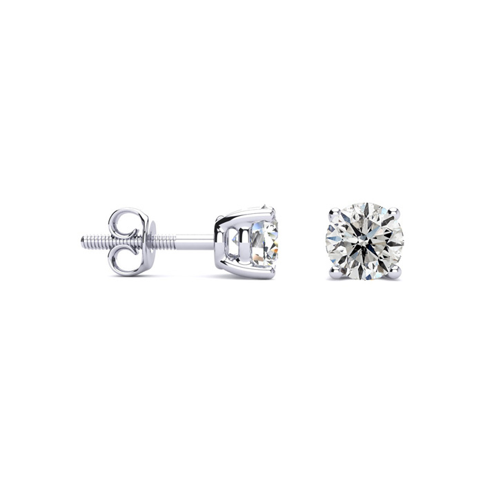 2/3 Carat Diamond Stud Earrings in Platinum (, I1-I2) by SuperJeweler