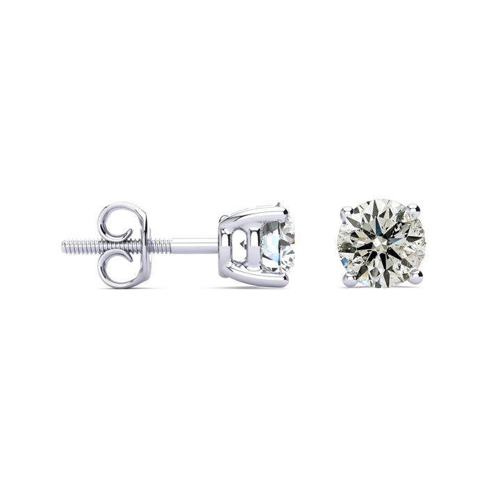 1.5 Carat Diamond Stud Earrings in 14K White Gold (1.2 Grams) (, ) by SuperJeweler