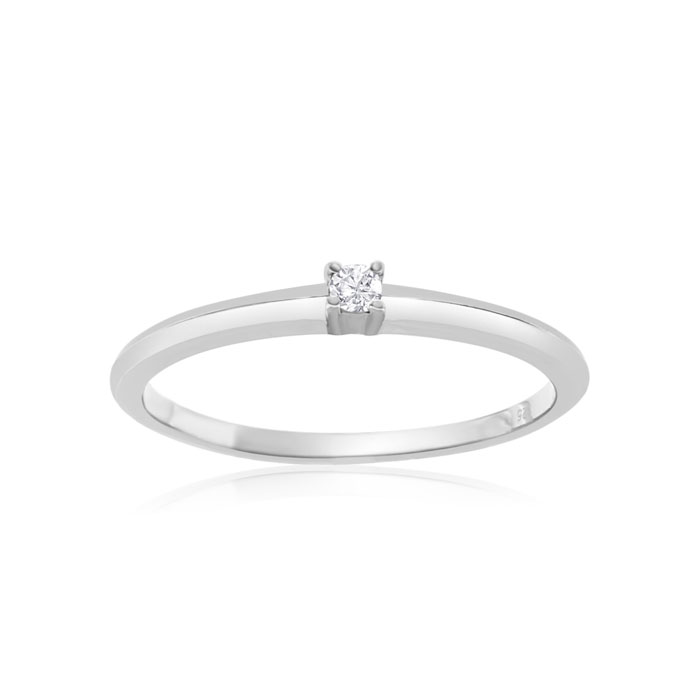 .06 Carat Diamond Promise Ring in Sterling Silver,  by SuperJeweler