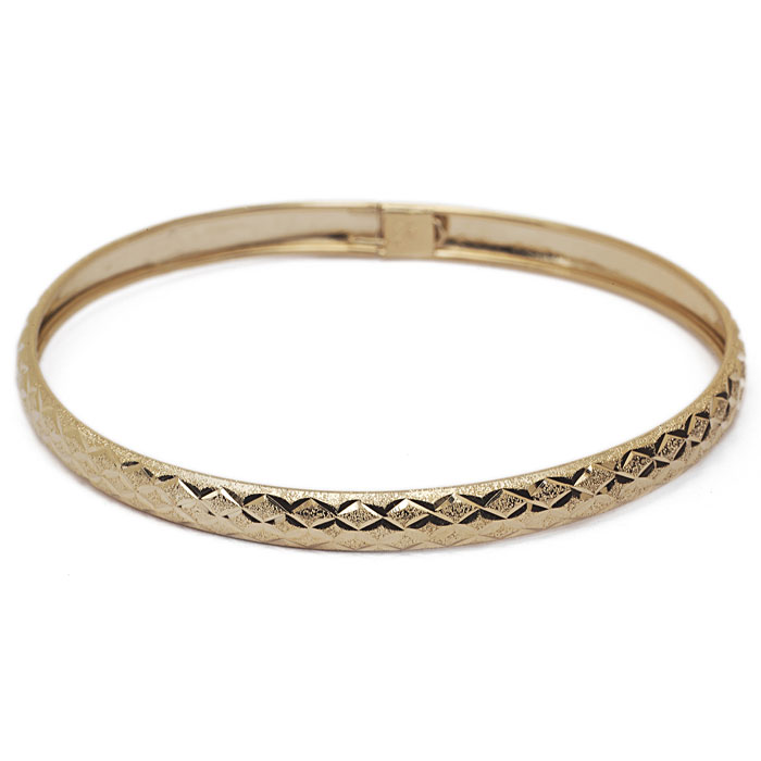 10K Yellow Gold Polished Bangle