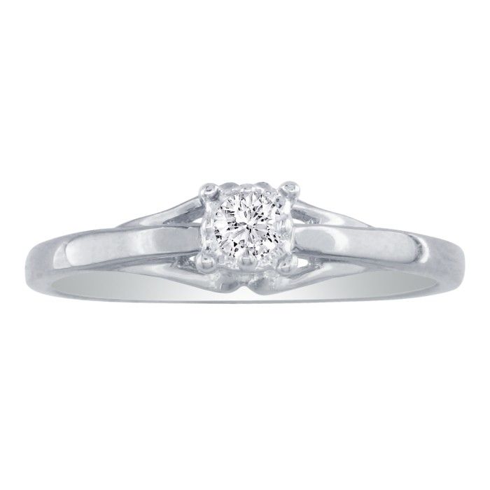 simple diamond promise rings