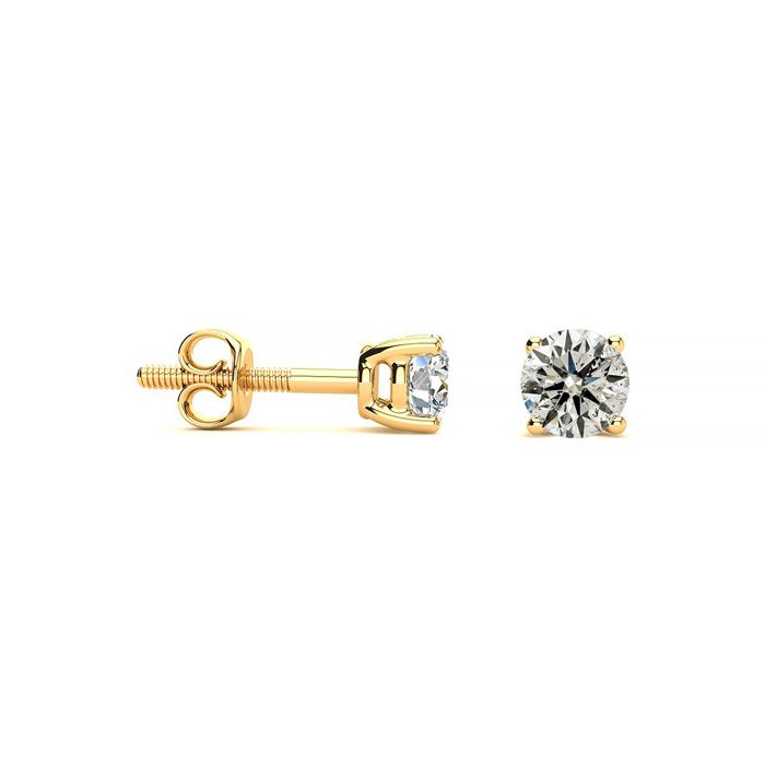 1/3 Carat Diamond Stud Earrings in 14K Yellow Gold (, ) by SuperJeweler