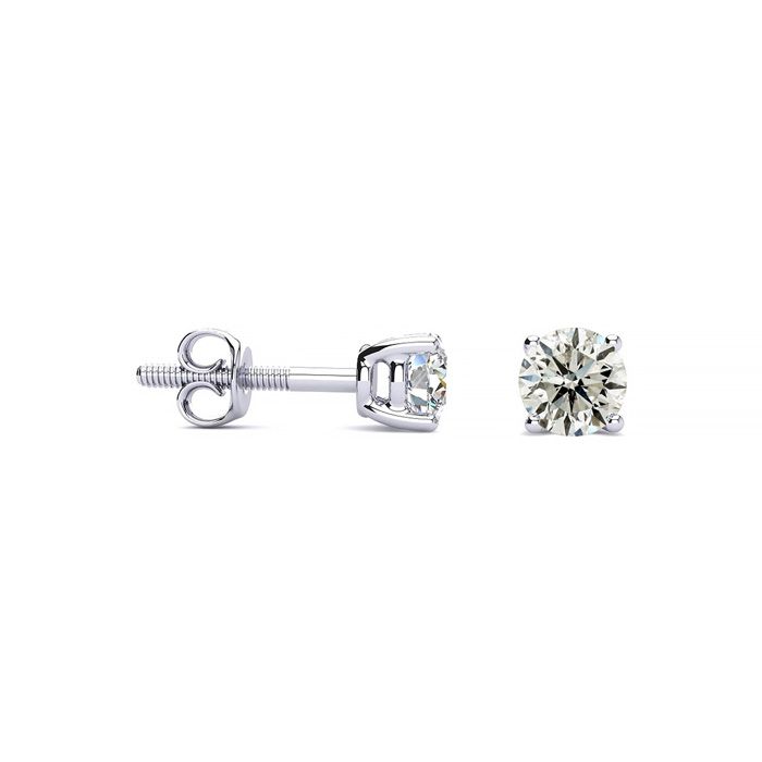 1/3 Carat Diamond Stud Earrings in 14K White Gold (, I1-I2) by SuperJeweler