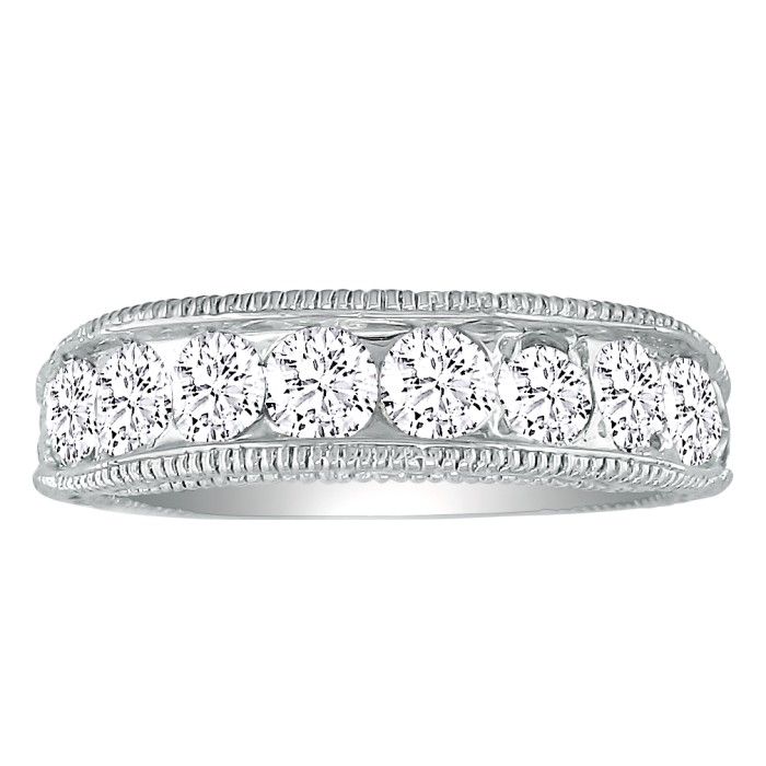 1/4 Carat Diamond Wedding Band in Platinum (G-H Color, SI1-SI2) by SuperJeweler