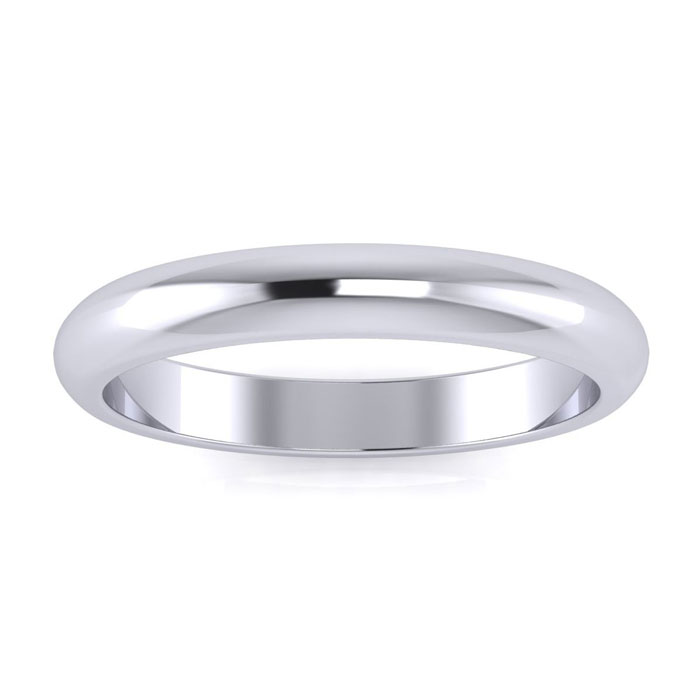 925 Sterling Silver 3MM Ladies & Men's Wedding Band, Free Engraving, Size 10 by SuperJeweler