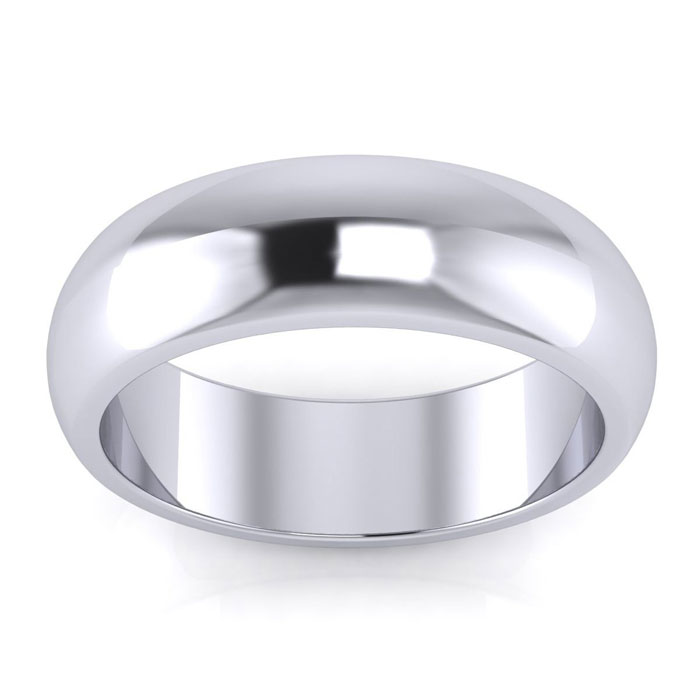 925 Sterling Silver 6MM Ladies & Men's Wedding Band, Free Engraving, Size 10 by SuperJeweler