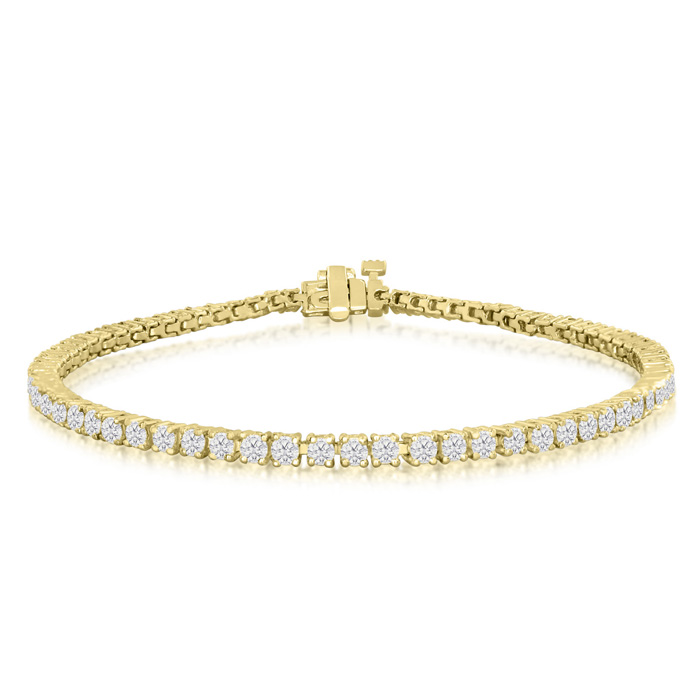 10 karat deals gold tennis bracelet