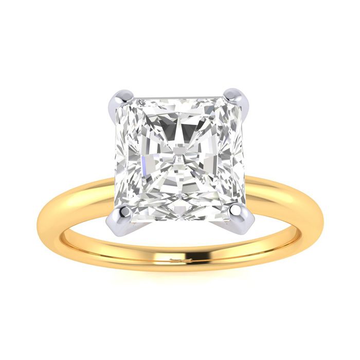 2 Carat Radiant Cut Diamond Solitaire Engagement Ring in 14K Yell