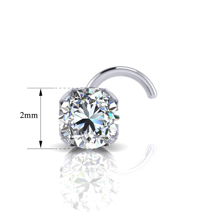 Real diamond nose on sale stud