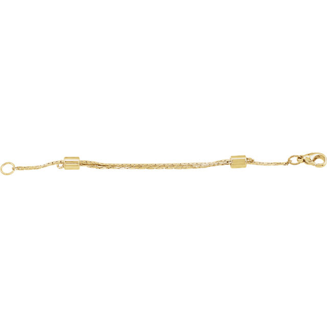 14K Yellow Gold (1.70 g) Filled Adjustable Chain Necklace Extender, 3" by SuperJeweler