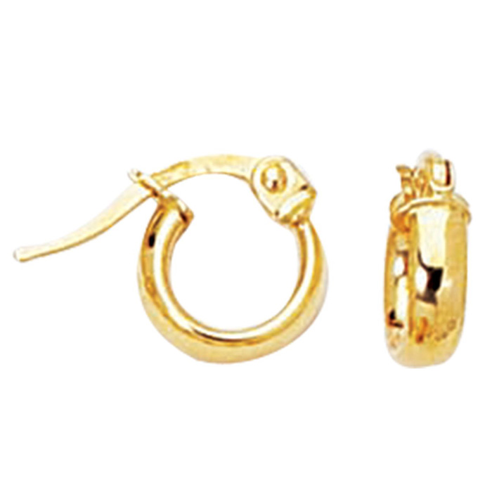 14K Yellow Gold (0.80 g) Kids Hoop Earrings by SuperJeweler