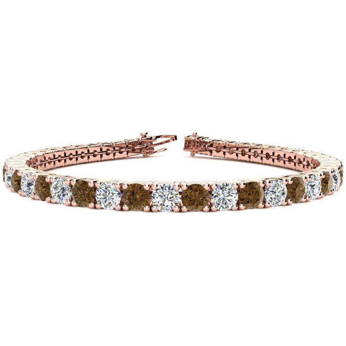 Chocolate diamond hot sale tennis bracelet