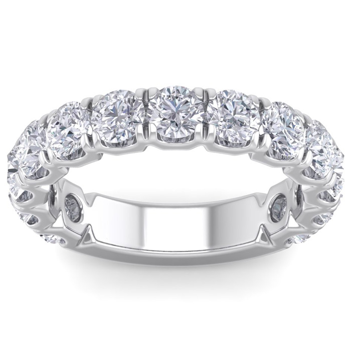 2.5 Carat Diamond Wedding Band in 14K White Gold (5 g) (, I1-I2), Size 4 by SuperJeweler