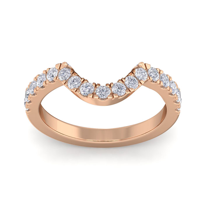 1/2 Carat Matching Diamond Wedding Band in 14K Rose Gold (3.0 g), , Size 4 by SuperJeweler