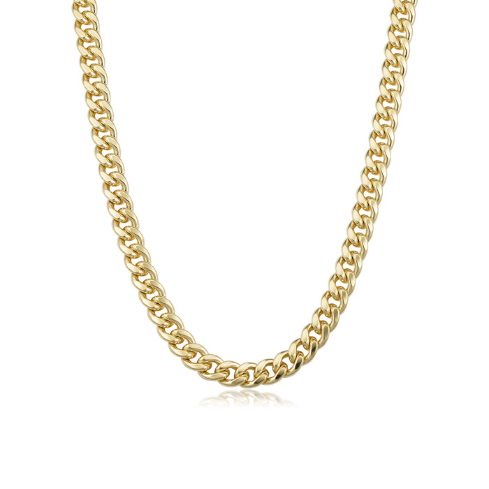 6.5mm Miami Cuban Chain Necklace, 20 Inches, Yellow Gold (45.60 G) By SuperJeweler