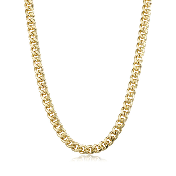 6.5mm Miami Cuban Chain Necklace, 24 Inches, Yellow Gold (54.60 G) By SuperJeweler
