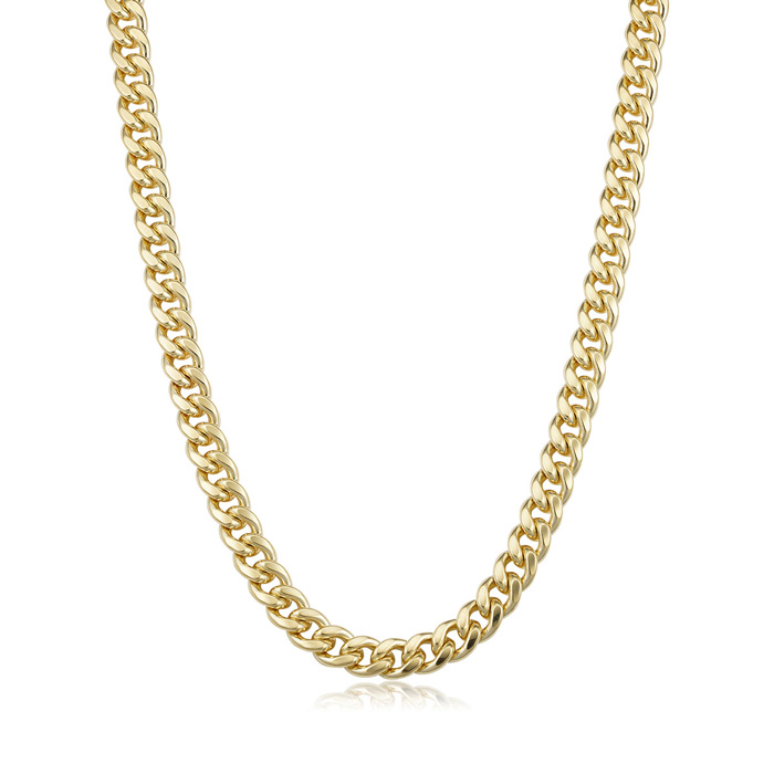 6.5mm Miami Cuban Chain Necklace, 24 Inches, Yellow Gold (54.60 g) by SuperJeweler