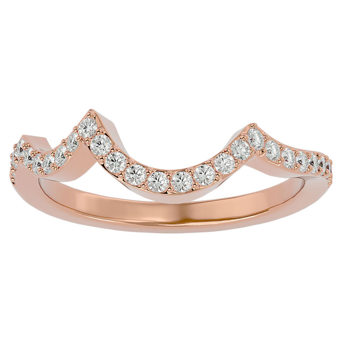 1/4 Carat Diamond Band in 14K Rose Gold (2.70 g), , Size 4 by SuperJeweler