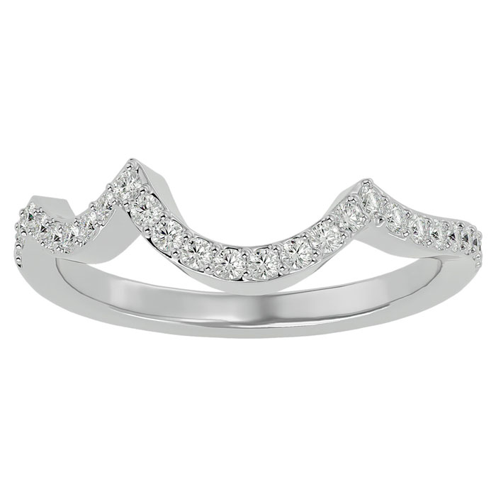 1/4 Carat Diamond Band in 14K White Gold (2.70 g), , Size 4 by SuperJeweler
