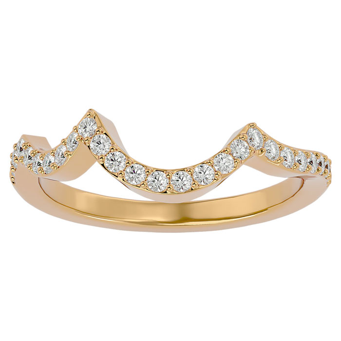 1/4 Carat Diamond Band in 14K Yellow Gold (2.70 g), , Size 4 by SuperJeweler