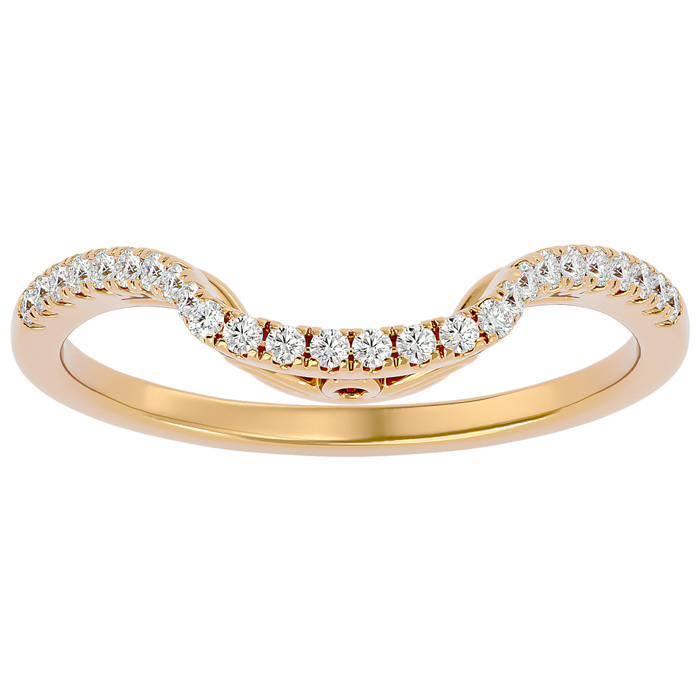 1/4 Carat Diamond Wedding Band in 14K Yellow Gold (2 g) (, I1-I2), Size 3.5 by SuperJeweler