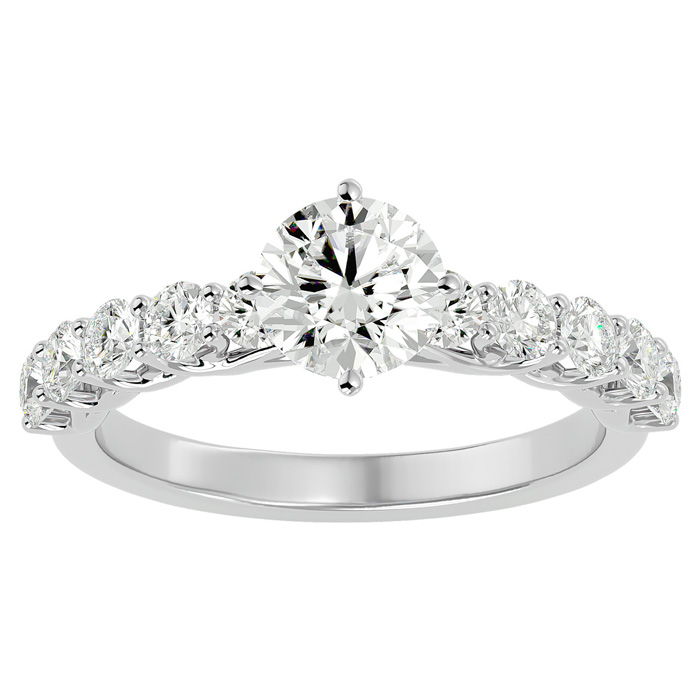 1 3/4 Carat Diamond Engagement Ring in 14K White Gold (4 g) (  SI2-I1)  Size 6.5 by SuperJeweler