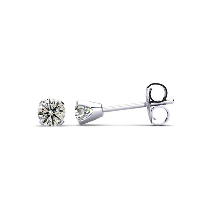 Nearly 1/4 Carat Diamond Stud Earrings in Sterling Silver,  by SuperJeweler