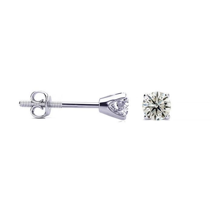 1/3 Carat Colorless Diamond Stud Earrings in White Gold (.8 Grams) (E-F, ) by SuperJeweler