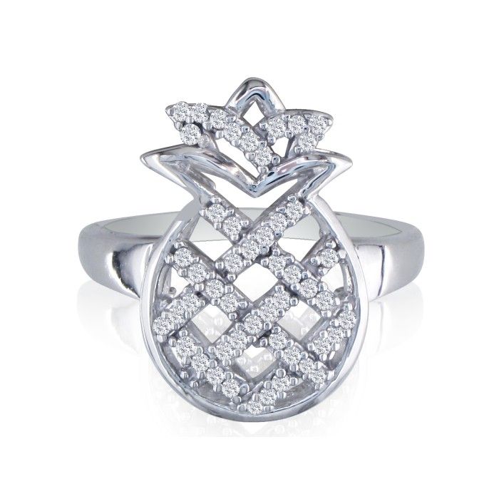 Diamond hot sale pineapple ring