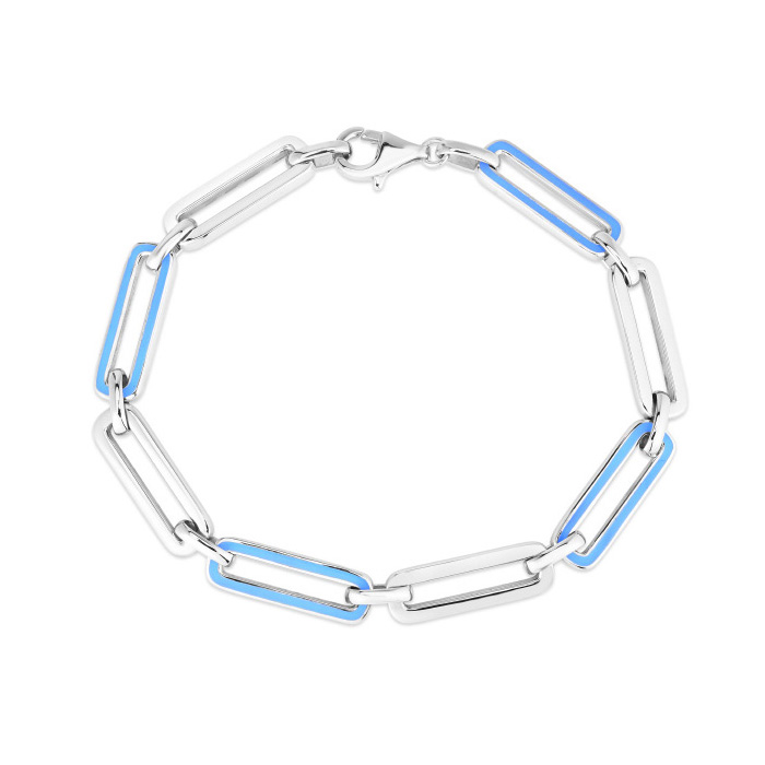 Louis Vuitton, Jewelry, Louis Vuitton Monogram Chain Necklace Metal With  Enamel Silver