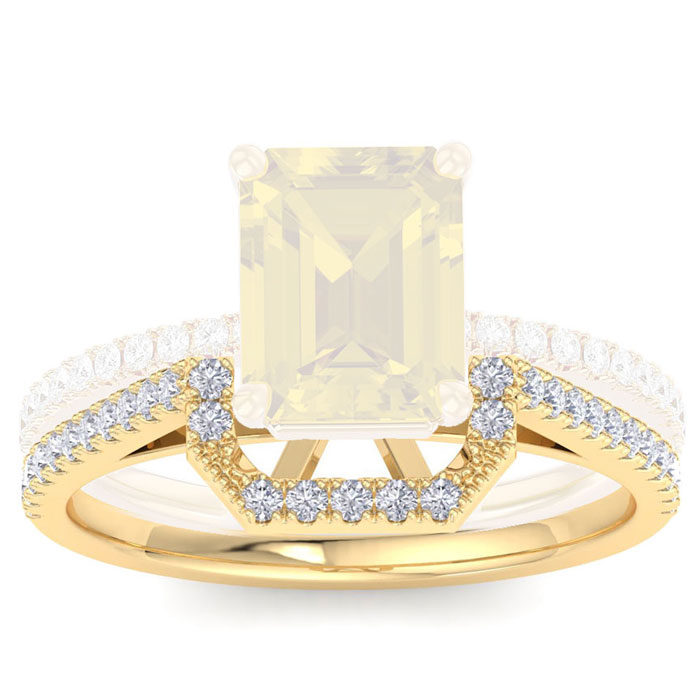 1/4 Carat Diamond Band in 14K Yellow Gold (2.70 g), , Size 4 by SuperJeweler