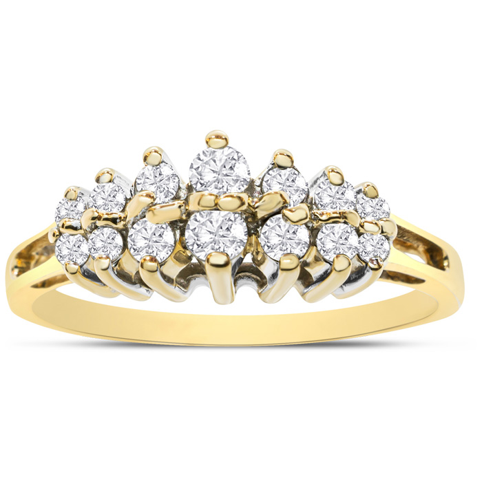 Previously Owned 1/2 Carat Diamond Engagement Ring in Yellow Gold (2.3 g), Size 6.5 ( by SuperJeweler