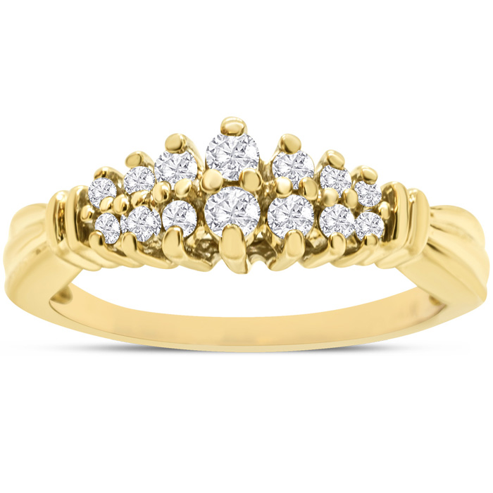 Previously Owned 1/2 Carat Diamond Engagement Ring in Yellow Gold (3.3 g), Size 8 ( by SuperJeweler