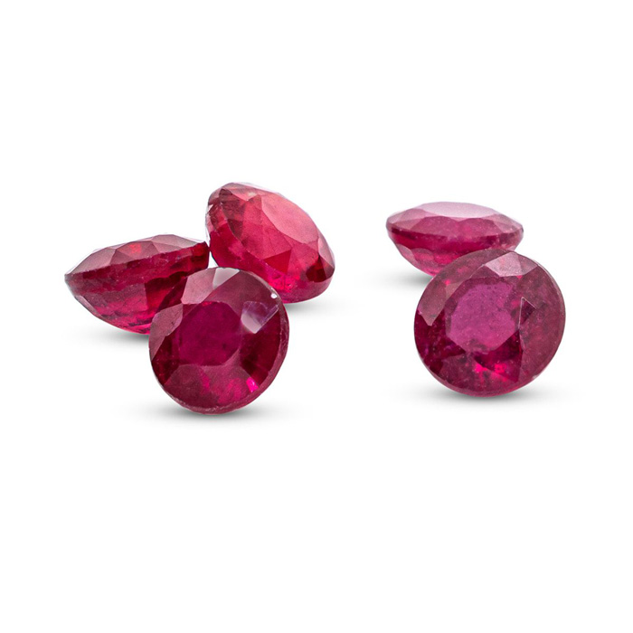 Previously Owned AA Quality Ruby Gemstone Set by SuperJeweler