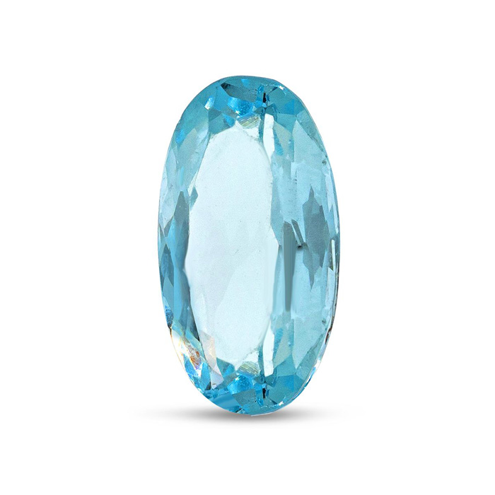 Previously Owned AA Quality Oval Shape Blue Topaz by SuperJeweler