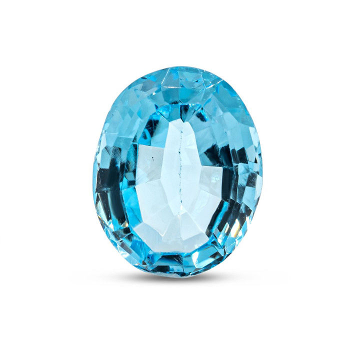 Previously Owned AA Quality Oval Shape Blue Topaz by SuperJeweler