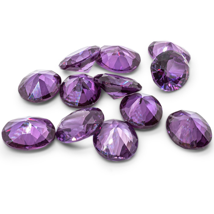 Previously Owned Oval Synthetic Alexandrite Set by SuperJeweler