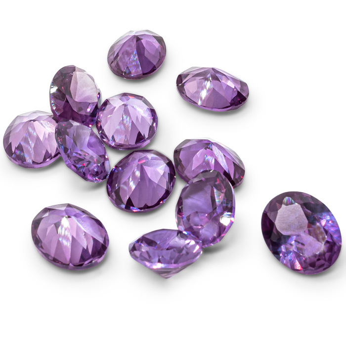 Previously Owned Oval Synthetic Alexandrite Set by SuperJeweler