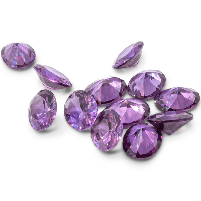 Previously Owned Oval Synthetic Alexandrite Set by SuperJeweler