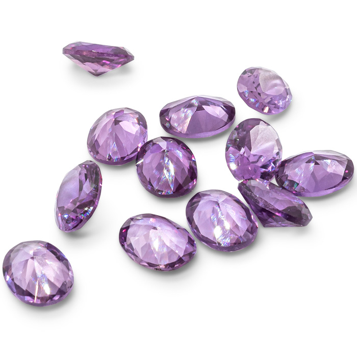 Previously Owned Oval Synthetic Alexandrite Set by SuperJeweler