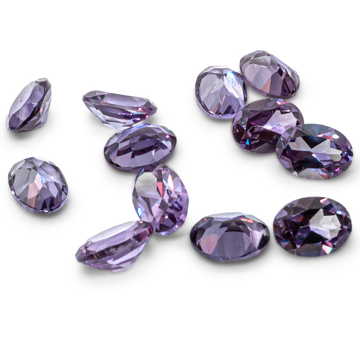 Previously Owned Oval Synthetic Alexandrite Set by SuperJeweler