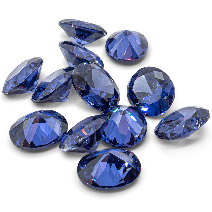 Previously Owned Oval Simulated Tanzanite Set by SuperJeweler