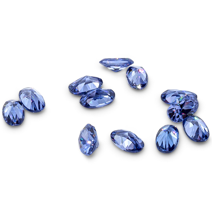 Previously Owned Oval Simulated Tanzanite Set by SuperJeweler