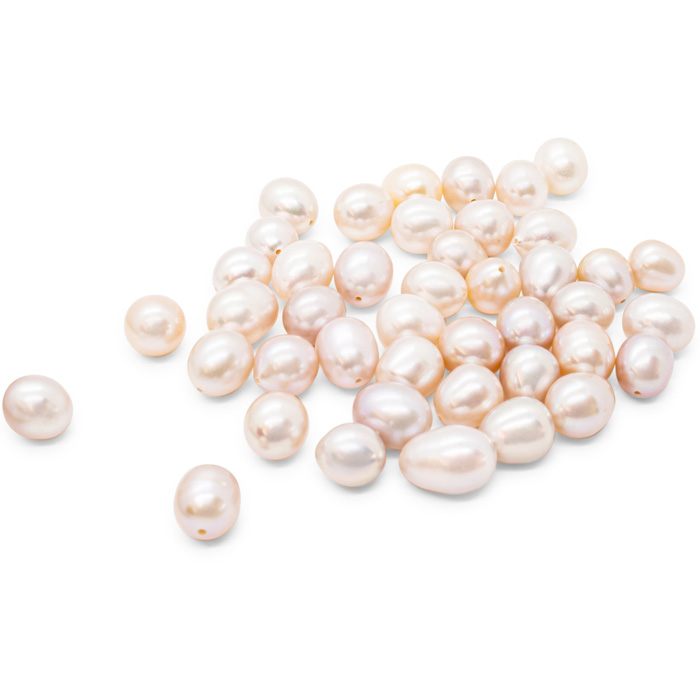 Previously Owned A Quality 7mm Freshwater Cultured Loose Pink Pearls (43 pcs). Final Sale by SuperJeweler