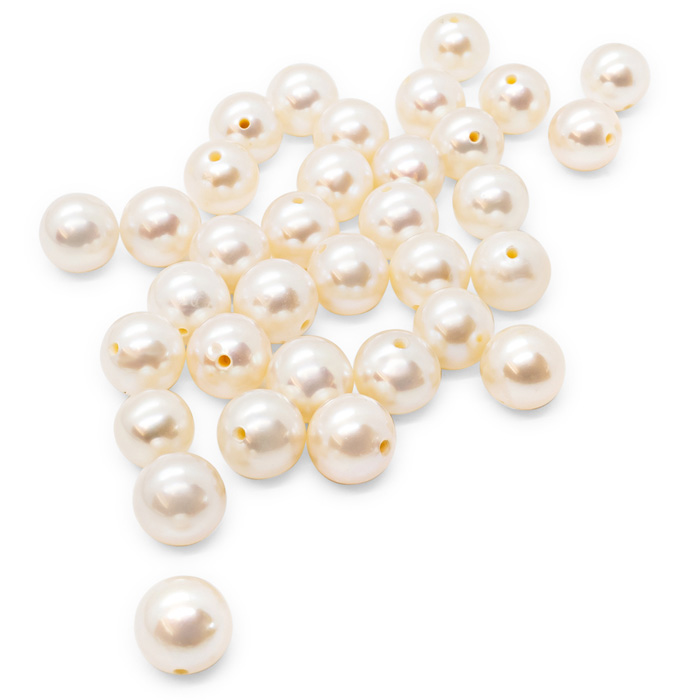 Previously Owned A Quality 6.5mm Freshwater Cultured Loose Pearls (33 pcs). Final Sale by SuperJeweler