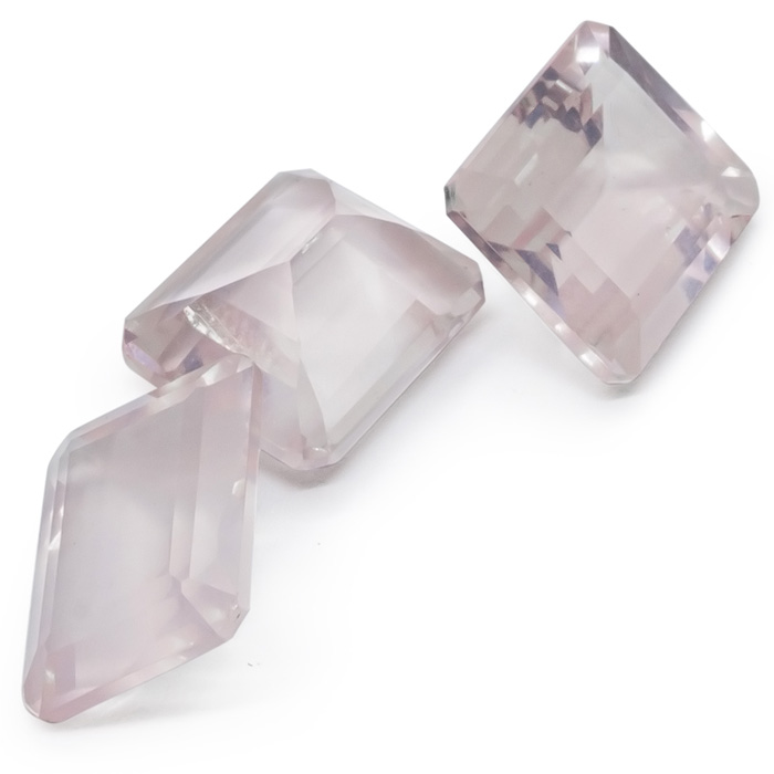 Previously Owned 5 Carat Emerald Cut Rose Quartz (12x10mm). Final Sale by SuperJeweler