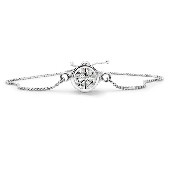 1 Carat Moissanite Bolo Bracelet in Sterling Silver – SuperJeweler